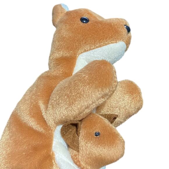Vintage 1996 Ty Beanie baby Kangaroo with baby named Pouch - Picture 7 of 15
